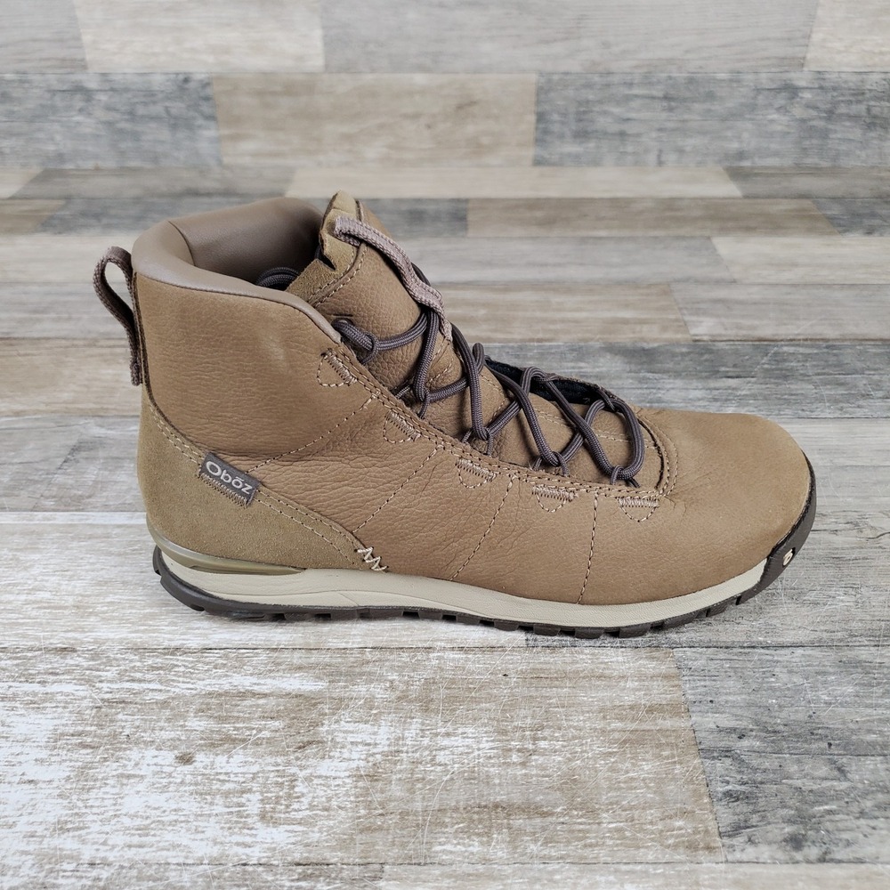 Oboz Hazel Mid Womens Hiking Boots Sz 7.5 Sandhill Lace Up Mid Top Round Toe